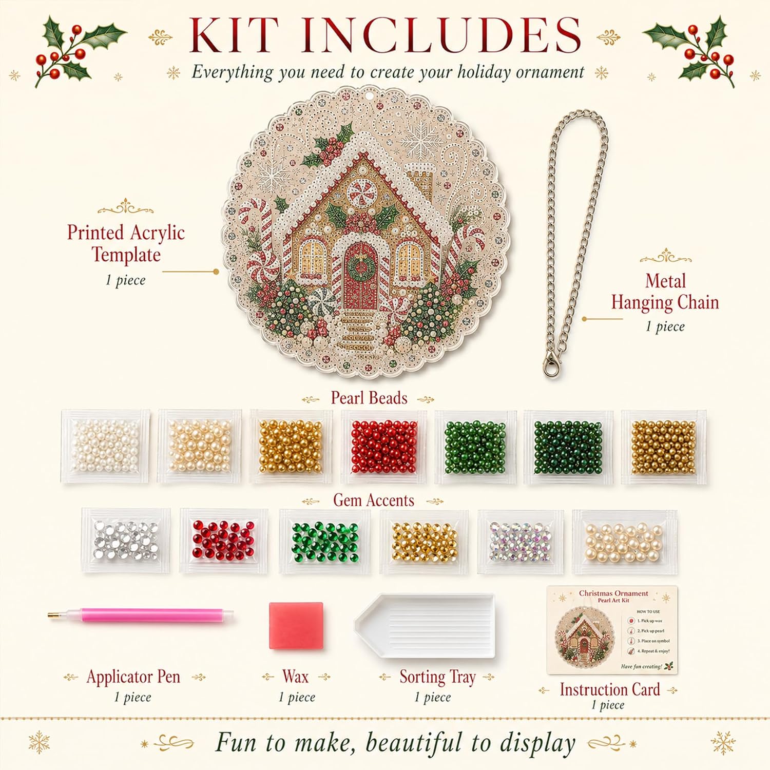 Kit de Pintura Diamante de Pér - Pearl Trim Chain avaliação e preço